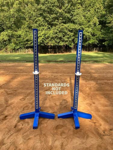 5 ft. Metal Keyhole Tracks with Pinless Jump Cups-3 Pair - 6 Rails - 6 Jump Cups