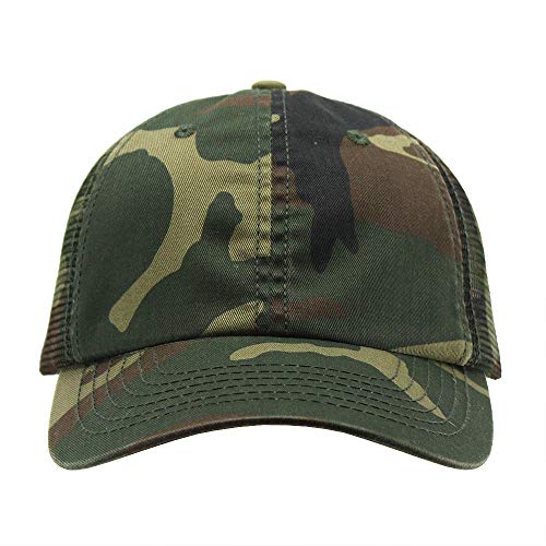 Image of The Vintage Year Washed Cotton Unstructured Soft Mesh Adjustable Trucker Baseball Cap