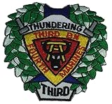 USMC THIRD BATTALION FOURTH MARINE DIVISION UNIT Patch - COLOR - Veteran Owned Business.