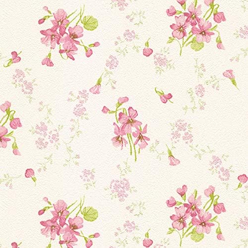 Amazon 壁紙 フラワー 花柄 リーフ柄 おしゃれ のりなし シンコール ベスト クロス 1764 1765 1ｍ単位で切り売り 1764 壁紙