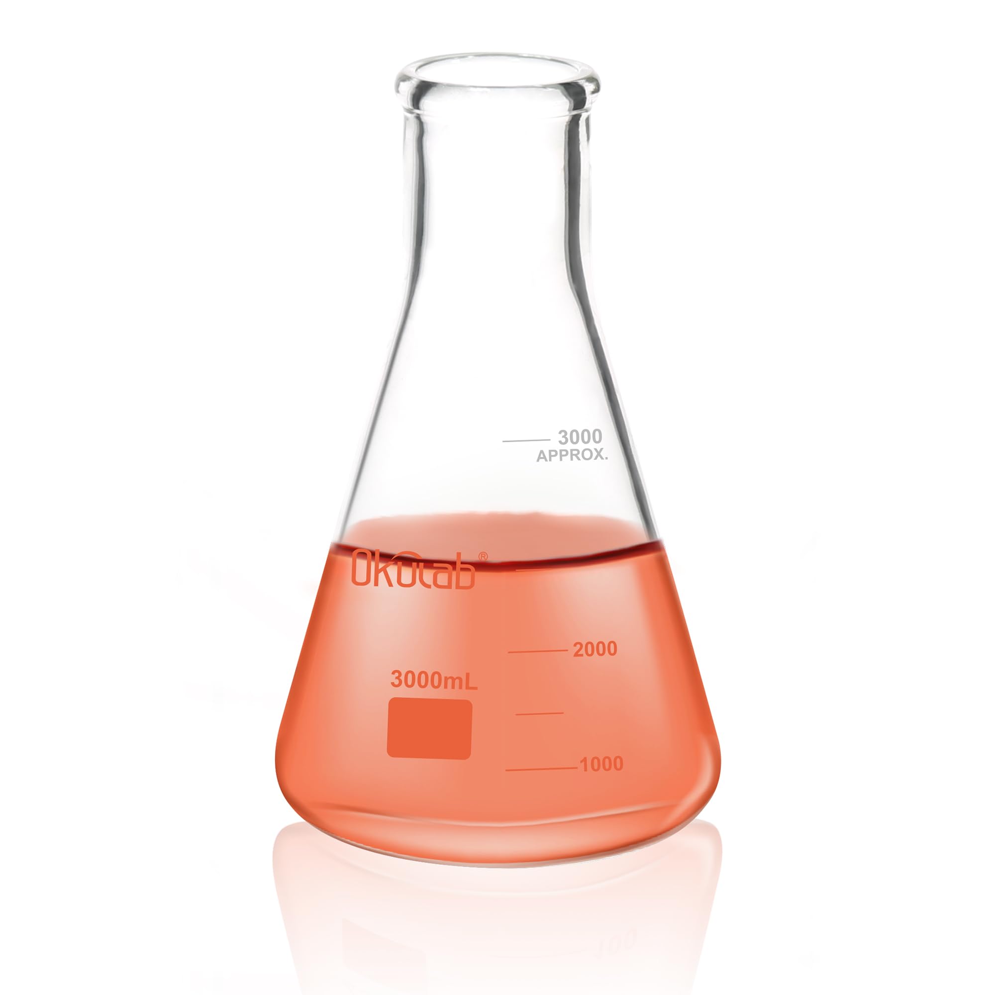 Glass Erlenmeyer Flasks - 6 Pack 50ml -11 Glass Erlenmeyer Flasks - 6 Pack 50ml -11