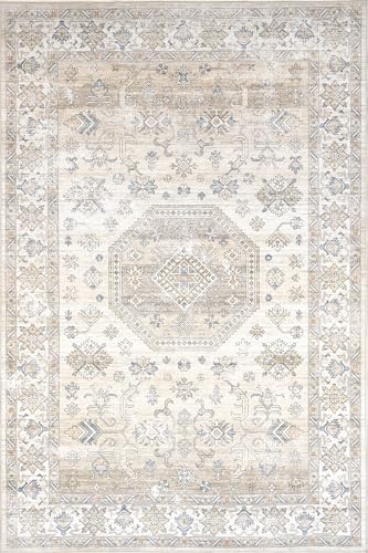 Image of nuLOOM Darby Beige Medallion Washable Area Rug, 3' x 5'