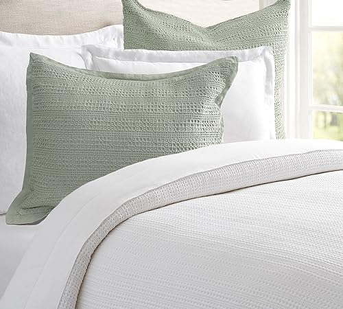 Image of Standard Pillowcase Set of 2 20X26 Pillow Covers Cotton Bed Pillow Shams Soft Decorative Pillow Cases with Envelope Closure, Sage Green
