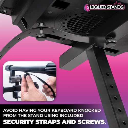 Liquid Stands KIT-MS1078-MS1087 Dual Piano Keyboard Stand thumb #5