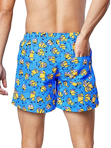 Image of The Souled Store Men Official Minions: Pattern Multicolored Printed T-Shirts