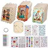 JZCHBL Wooden Picture Frames for 4 x 6 Photos, DIY Craft Projects, Painting, Birthday, Wedding,Unfinished Wood, Crafts Wood Decorate for Birthday Party Halloween Gifts,21 Pack