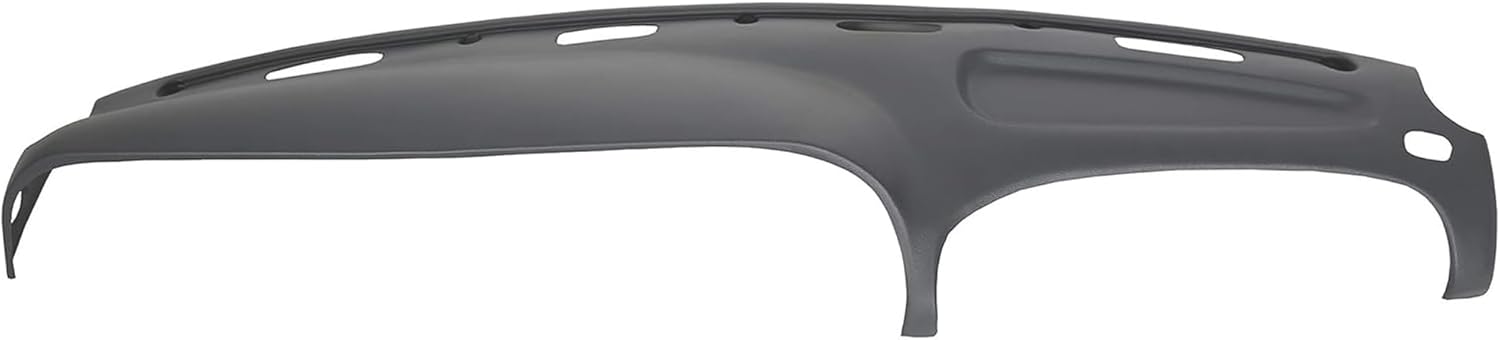 ECOTRIC Dash Cover Overlay Compatible with 1998-2001 Dodge Ram 1500, 1998-2002 Dodge Ram 2500 Base/Dodge Ram 3500 Base Trucks Gray Dashboard Dash Cap Pad Bezel Molded Protector