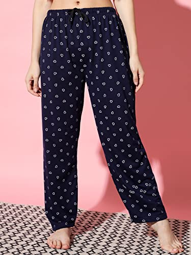 Image of Printed Round Neck Short Sleeve Nightsuit Set | Casual Night Dress for Women
