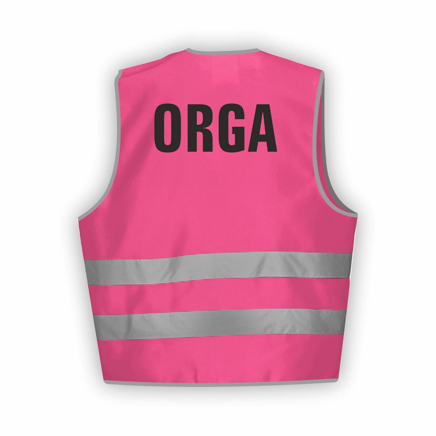 Sicherheitsweste GELB Warnweste nach EN ISO 20471 zertifiziert - Warn Weste ORGA - Unisex mit hochwertigem Reflektorstreifen