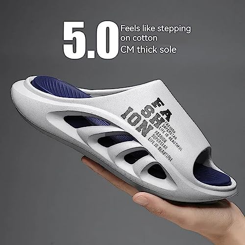 Men's Height Increasing Anti-Slip Slippers, Mens Sport Recovery Sandals Double Color Matching Thick Cushion2