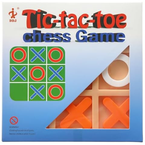 Tic Tac Toe Bolt Game,Tic Tac Toe Family Game, Classic Board Game, Classical Family Board Game,Children's Tic Tac Toe Game, Board 5 X 5 in Cover