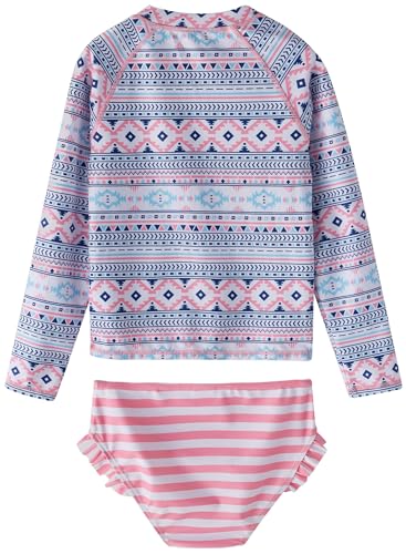 Image of Toddler Girls Swimsuit Rash Guard Sets 2-Piece Bathing Suits UPF 50+ Summer Kids Swimwear 2-7T