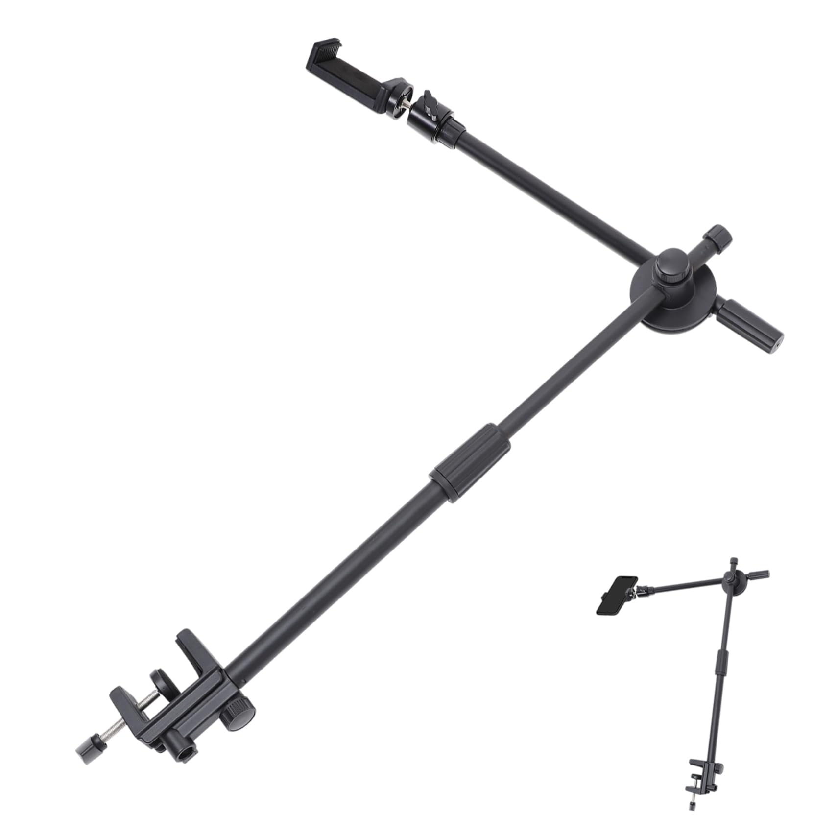 Uonlytech Flexibler Handyhalter Mit Gelenkarm Für Bett Schreibtisch Überkopf-telefonhalterung Für Geräte Von 3 5 Bis 6 5 Zoll