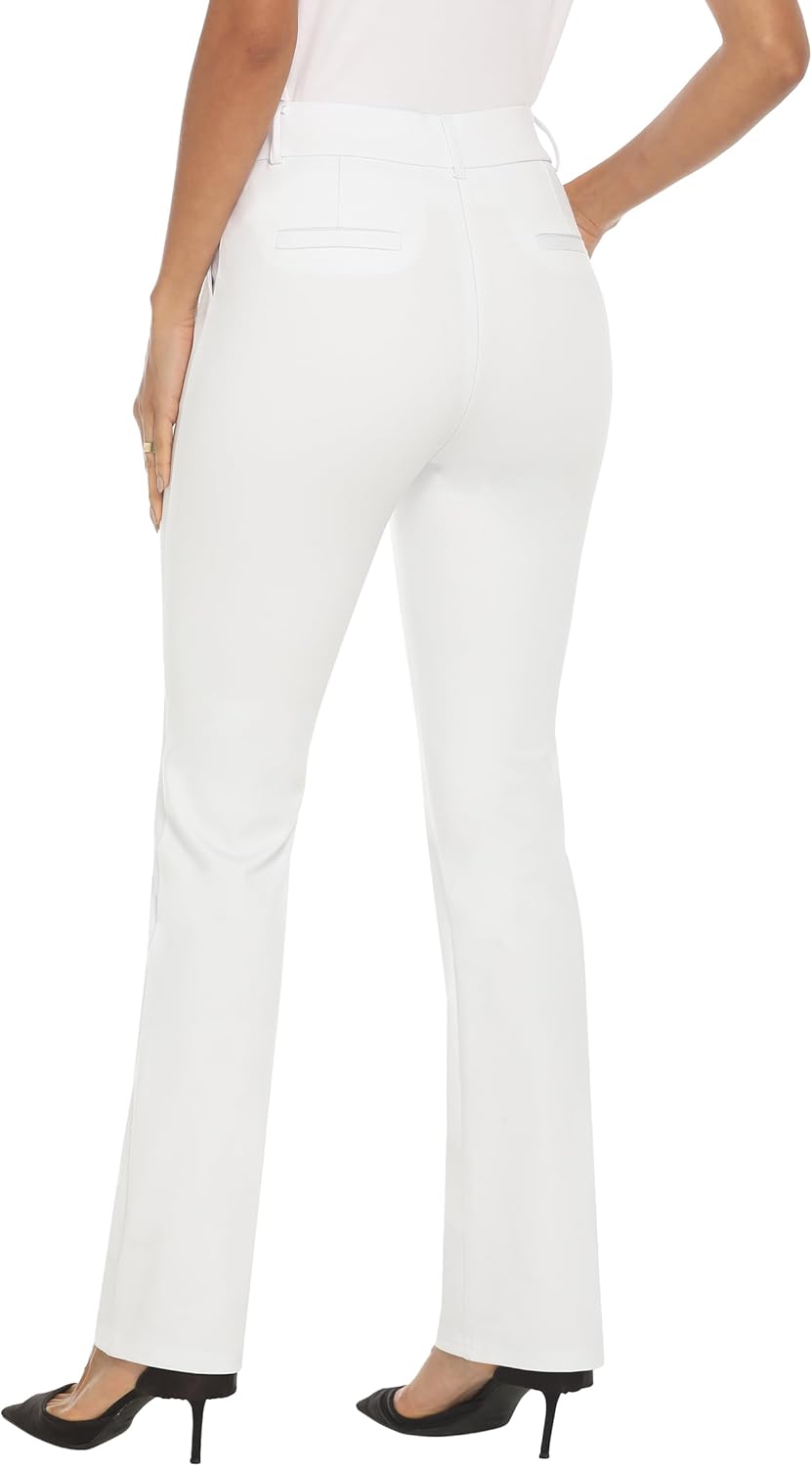 iChosy Women's Ease into Comfort Barely Bootcut Stretch Dress Pants - Image 2
