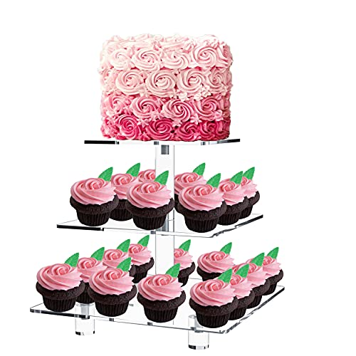 Présentoir carré pour buffet de mariage et anniversaires chic - 3