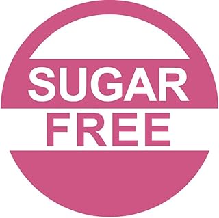 HUBERT Sugar Free Pink Food Advisory Labels White Imprint - 1