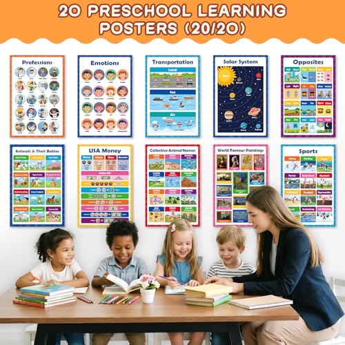 Image of KIDS KING 20 Toddlers Learning Posters - Basic (11 inchx17 inch)