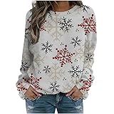 Christmas Vintage Sweatshirts For Women Gnomes Santa Xmas Sweatshirt Cute Holiday Graphic Shirts...