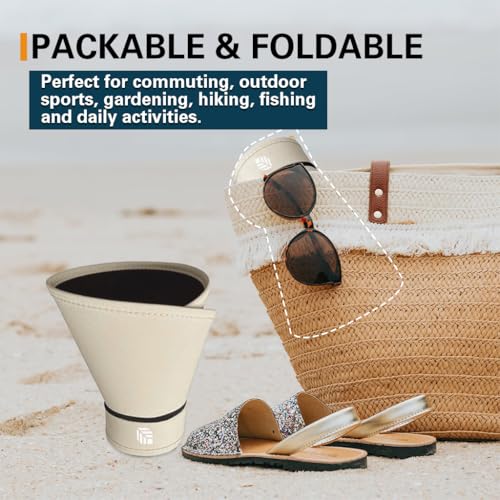 Image of Venzina UPF 50+ Sun Visor Hat for Women Ultra Wide Brim Outdoor Sun Hat UV Protection Hat Blackout Liner Design Packable Travel Hiking Hat Adjustable Elastic Closure Fashion Beach Hat
