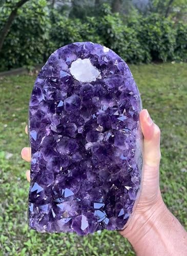 Image of Extreme Rocks Amethyst Crystal Cluster - Geode in First 4 Photos is Actual geode Being Sold. It's an 8.9 Pound Premium, Grade A+ Geode. Absolutely Spectacular. 7 inch Tall x 7 inch Wide & 6 deep!