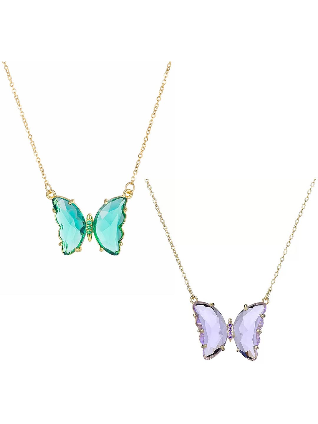 See full amazon price history chart for Vembley Pack of 2 Stunning Gold Plated Purple and Turquoise Blue Crystal Butterfly Pendant Necklace for Women and Girls Vembley Pack of 2 Stunning Gold Plated Purple and Turquoise Blue Crystal Butterfly Pendant Necklace for Women and Girls (B09MFPFYHL) Amazon Price History, Amazon Price Tracker