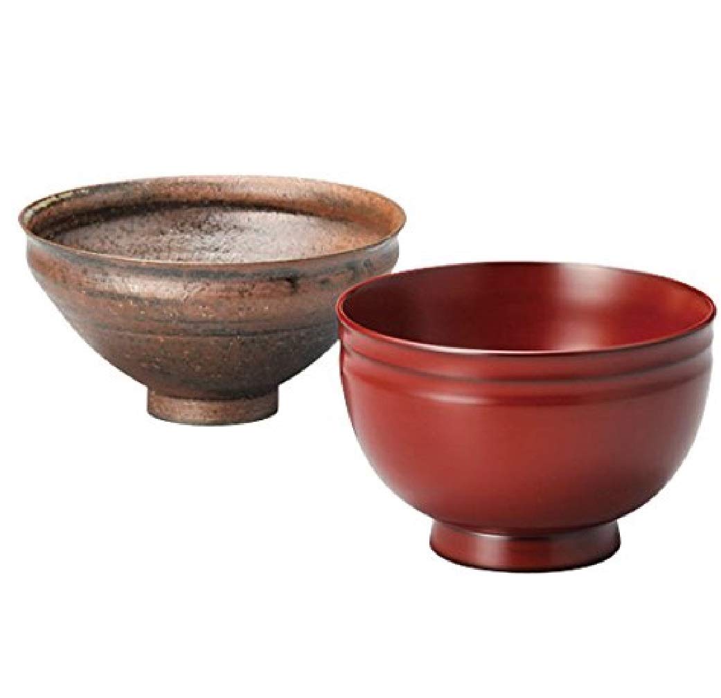 Amazon.co.jp: 越前塗 越前漆器 越前飾器椀揃 古代朱 伝統工芸士 梶原 