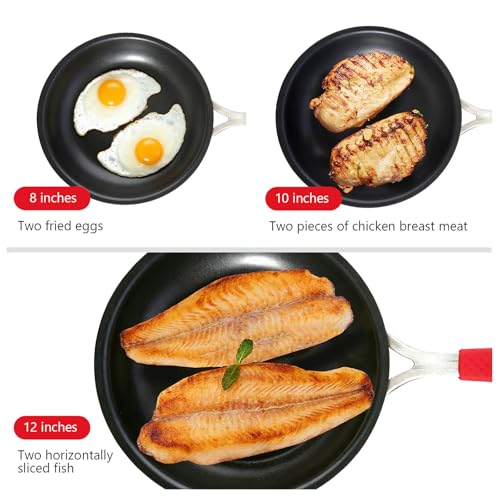 Agerma 10-Inch Tri-Ply Nonstick Frying Pan with Detachable Handle — view 6