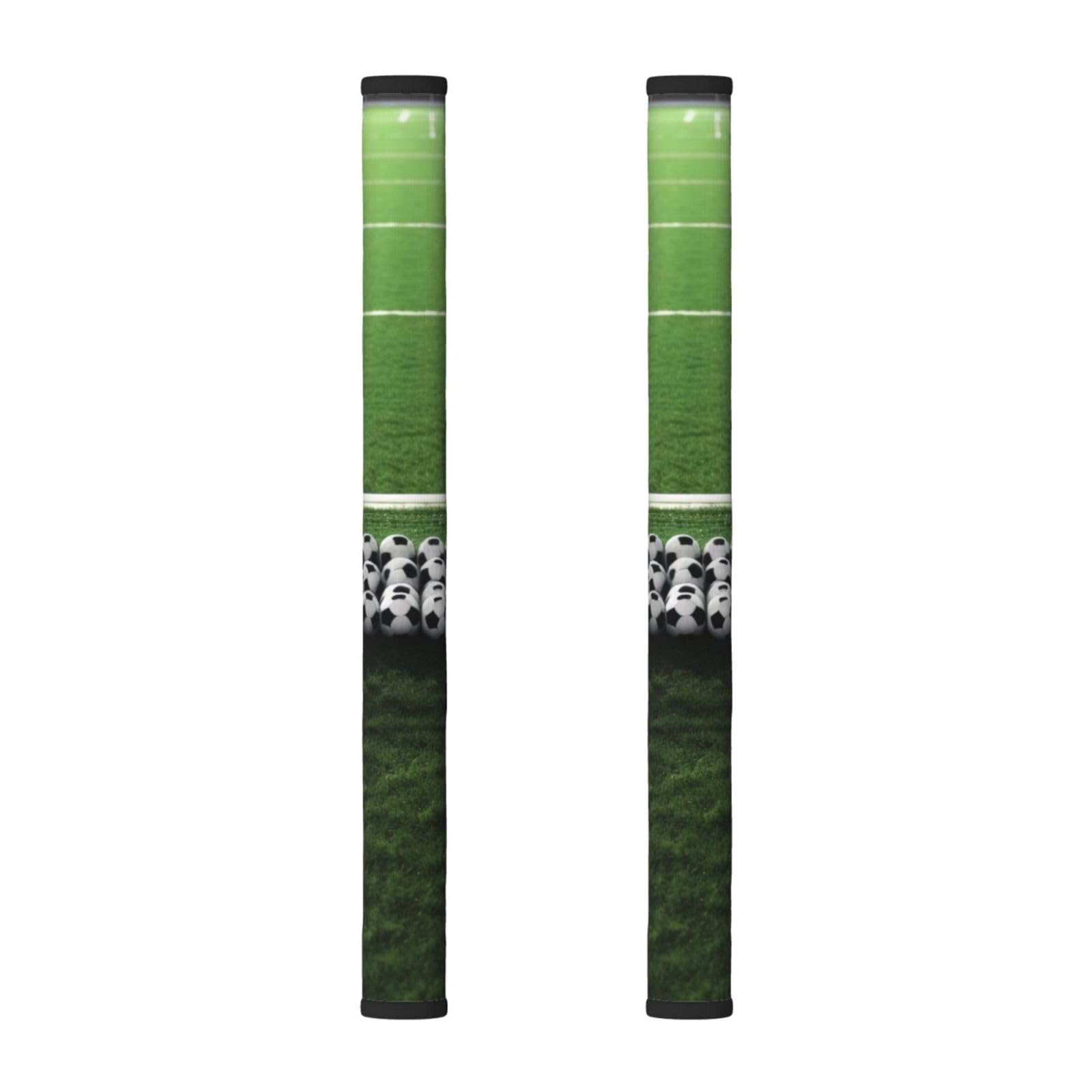 VGFJHNDF Refrigerator Door Handle Covers 2-Pack, Green Football Field Printed Protect and Decorate for Fridge Ovens Dishwashers