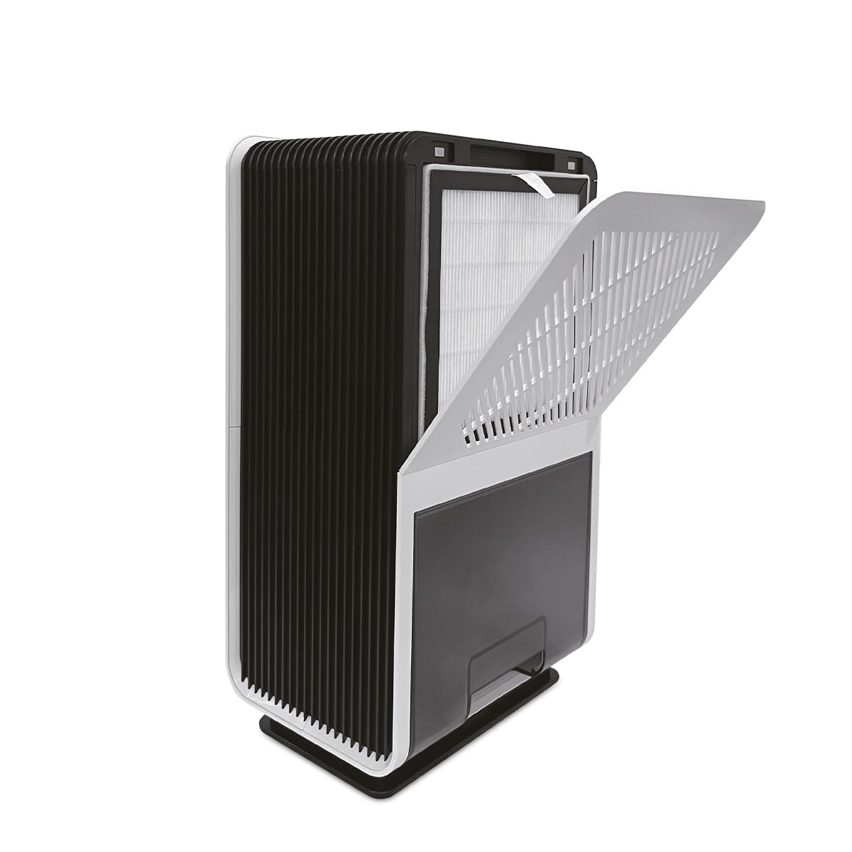 PRIXTON Aura Deumidificatore e Purificatore 2 in 1, Sistema Termoelettrico, Regolazione automatica, Modalità Notturno, 3L di Capacità, Grande Copertura