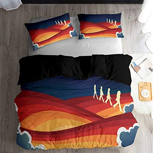 Ste-X Ensemble De Housse De Couette Facile d’entretien | Taille du Lit Double | La Literie des Beatles (220 x 240 cm… - Les Beatles, Paul McCartney, John Lennon, RIngo Starr, George Harrison Ste-X Ensemble De Housse De Couette Facile d'entretien | Taille du Lit Double | La Literie des Beatles (220 x 240 cm… – Image 6