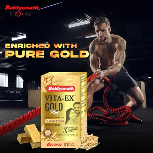 Baidyanath Vita ex Gold Plus - 10 Capsules |Made with Pure Himalayan Shilajit, Ashwagandha & Safed Musli| Boosts Strength, Power & Stamina - Image 4