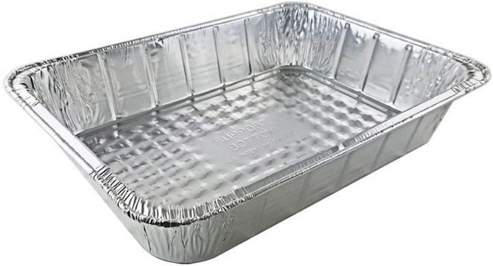14" x 10" x 3" Aluminum Oblong Baking Pans (Pack of 10) 3” Deep Pans for Big Meals – Super Strong Foil Baking Tins - Ideal for Roasting Poultry, meats, Lasagna, Barbeques, MADE IN THE USA