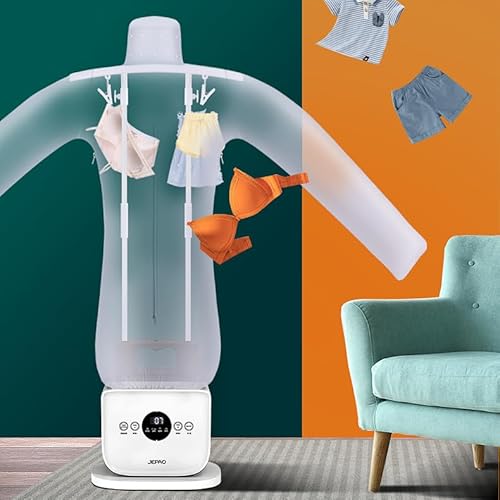 Crezla Ironing Machine Hands-Free Automatic Ironing Machine Iron Quick Ironed Dry Adjustable Time & Temperature Works for Shirts Pants & Shoes Smart Laundry Dryer