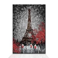 Canvas Wall Art Paris Eiffel Tower Paintings Canvas Prints Home Artwork Decoration for Living Room,Bedroom - 12x18 inches