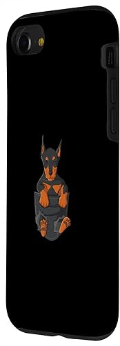 Miniatura 2 de Funda con bolsillo para iPhone SE (2020)  7  8 Dog in Pocket Doberman Pinscher