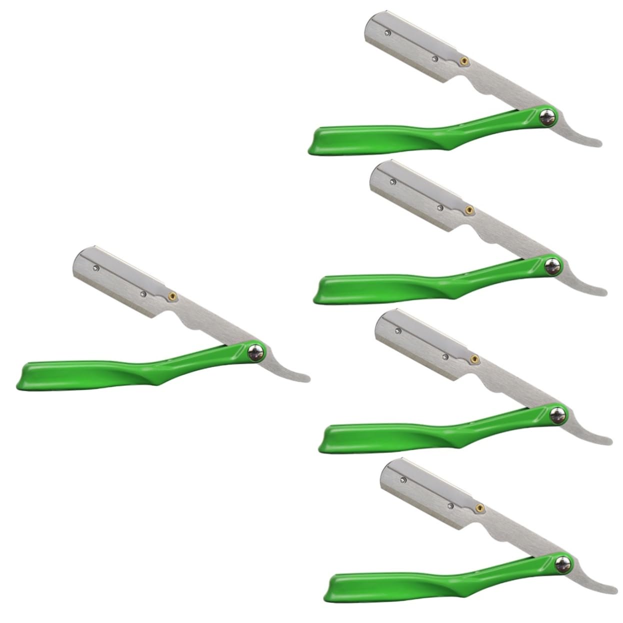 Healeved 5pezzi Porta Rasoio Inossidabile Con Design Creativo Supporto Per Lamette Da Barba Per Uso Domestico e Viaggi Manico Resistente e Leggero Per Regali Familiari e Amici