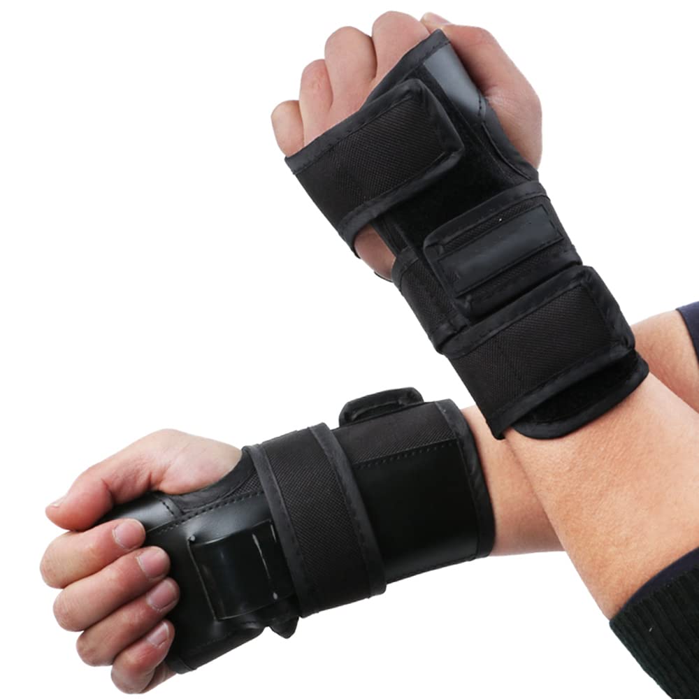 1Paio di Protezioni per I Polsi Supporto per Cuscinetti per Palmo Protezione per Pattinaggio Sci Snowboard Roller Derby Protezione per Equipaggiamento Protettivo Bambini Uomo Donna