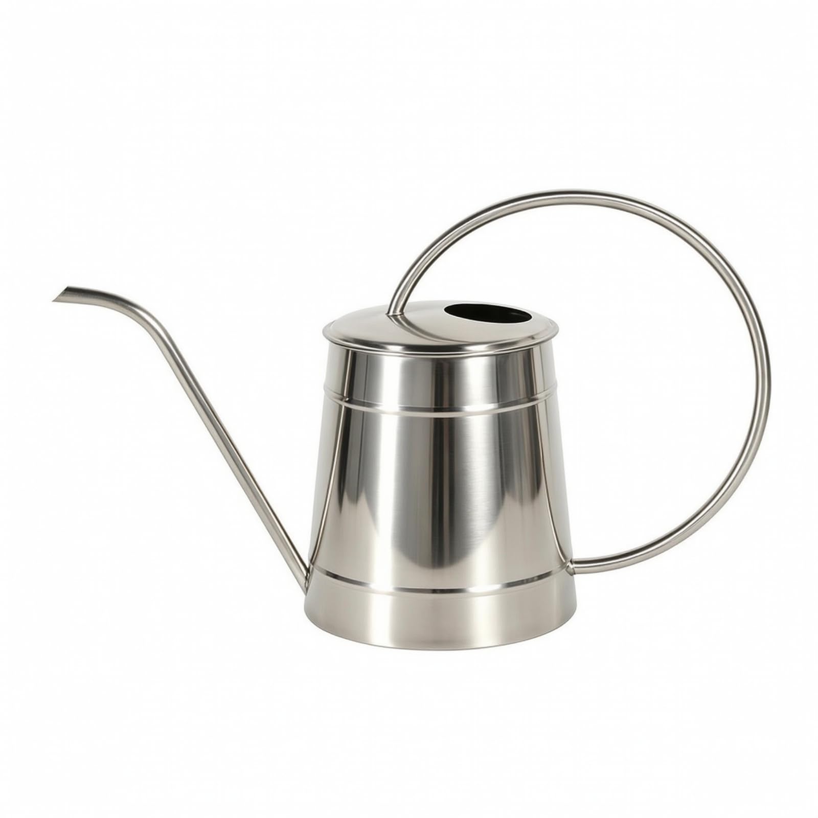 predolo Annaffiatoio in Acciaio Inox con Beccuccio Lungo Robusto Beccuccio Esteso per Terrazza, Davanzale, 2.5L, Annaffiatoio