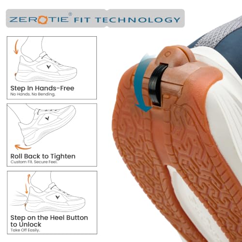 Image of Men's Hands Free Shoes - Slip-On Sneakers with Innovative Design No-Tie Laces No-Bend Convenience Walking Shoes for Men