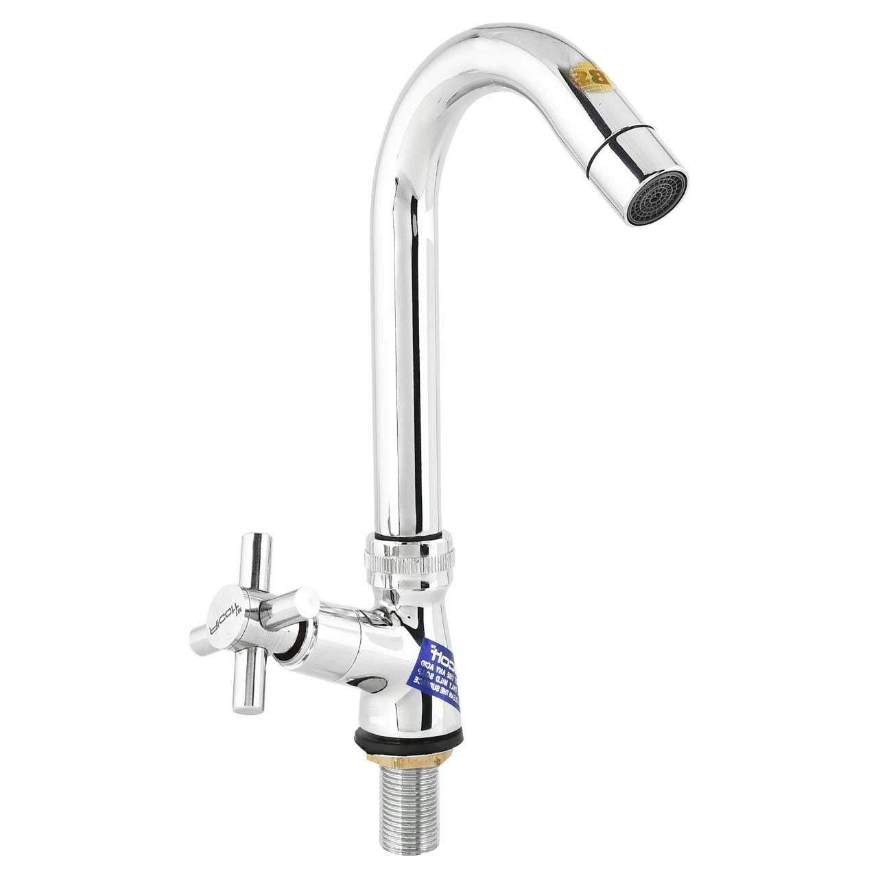 JAGGER JSN90 Swan Neck tap for Basin/Kitchen/wash Basin/Kitchen Sink/Bathroom with Foam Flow, Table/Deck-Mounted (Chrome Finished) Brass wash Basin taps for Kitchen (CORSA) (B0B3J28KDV) Amazon Price History, Amazon Price Tracker