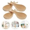 KONTONTY 4pcs Half Flower Bottle Vase Mold for Home Office Decoration Artistic Unfinished Vase for Creative Crafts and #2