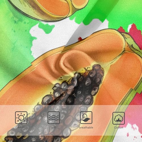 Watercolor Papaya Fruits Girls Underwear Toddler 2t Cotton Panties Little Girl Aesthetic Kids Undies Briefs3