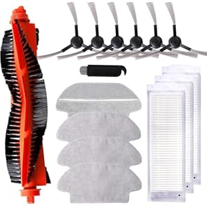 KEEPOW 15 Stück Zubehör für Xiaomi Mi Robot Vacuum Mop Pro/Mop P/ 2S /S12 Saugroboter Roboter Ersatzteile