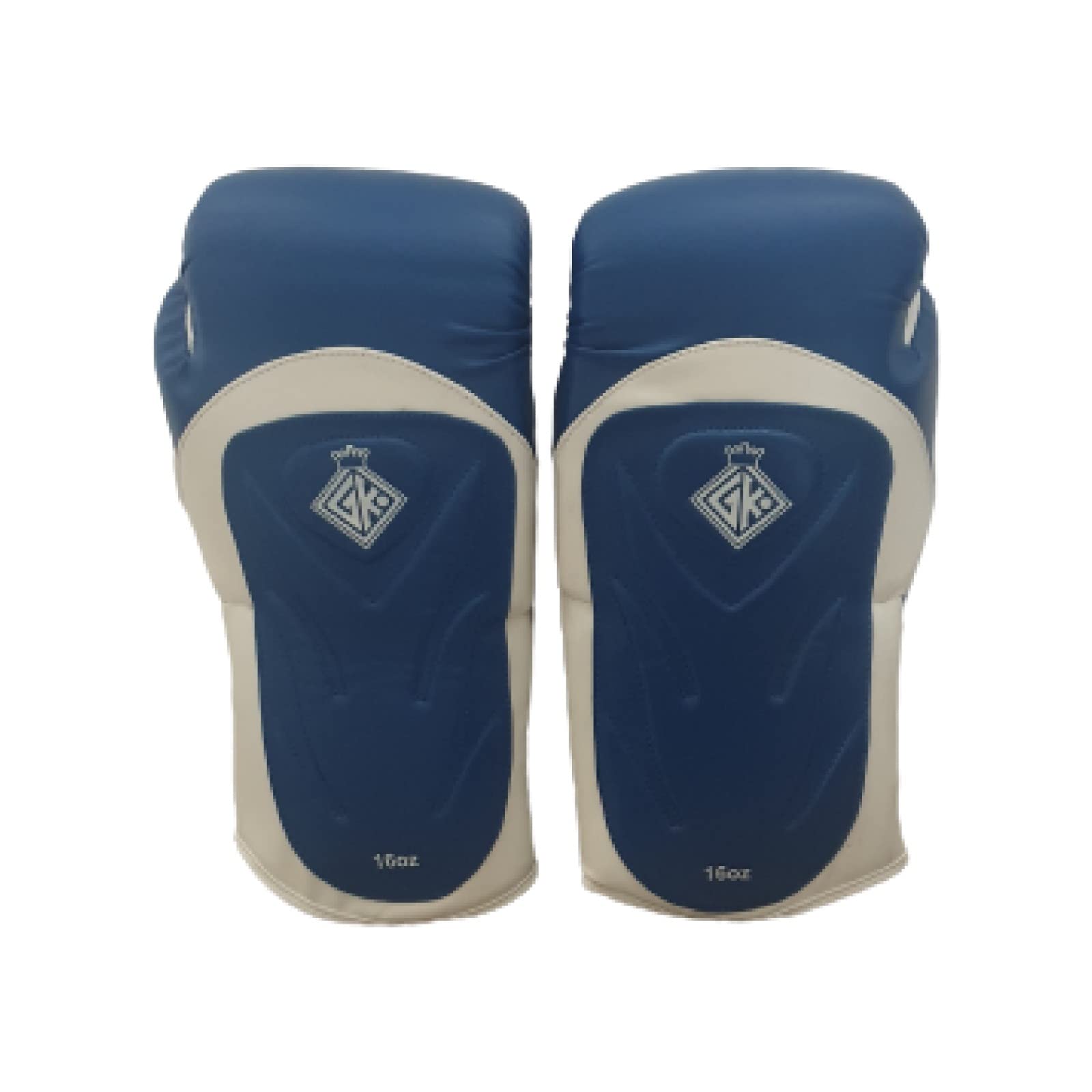 GK Glove Kings Spezial Rindsleder Boxhandschuhe, blau / weiß, 340,2 g (12 oz)