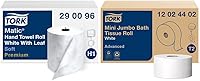 Vista 21 de Tork Matic - Rollo de toalla de mano suave color blanco H1, avanzado, de alta absorción, 6 rollos x 900 pies, 290095