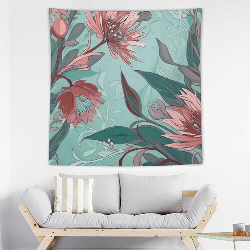 Tapisserie murale esthétique style branche torsadée poster tissu de décoration salon chambre