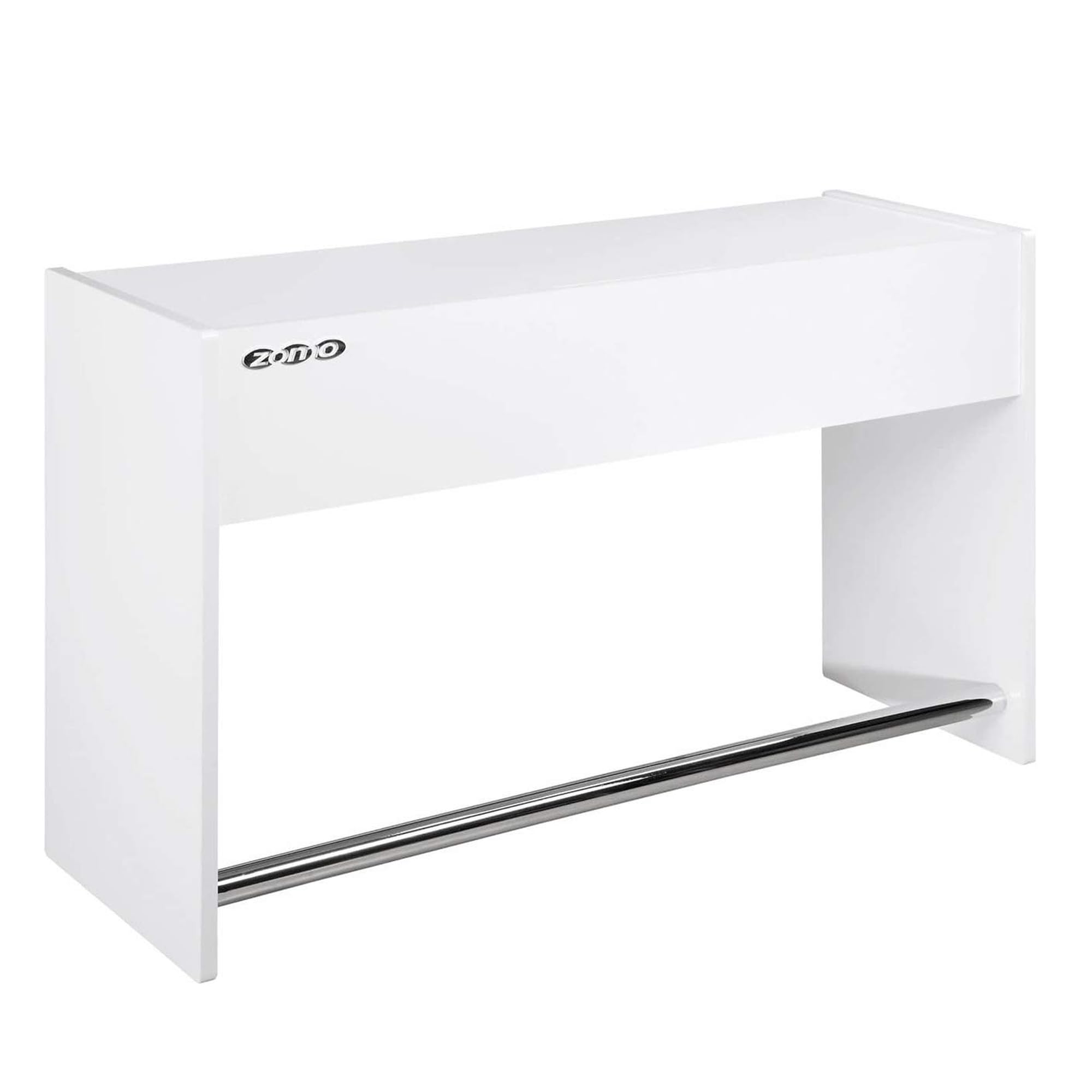 Zomo Deck Stand Ibiza 150 - DJ Tisch 153 x 50,6 x 96 cm - Weiß - MDF Holz - 46,1 kg - für 2 Decks und einen Mixer bis 19 Zoll