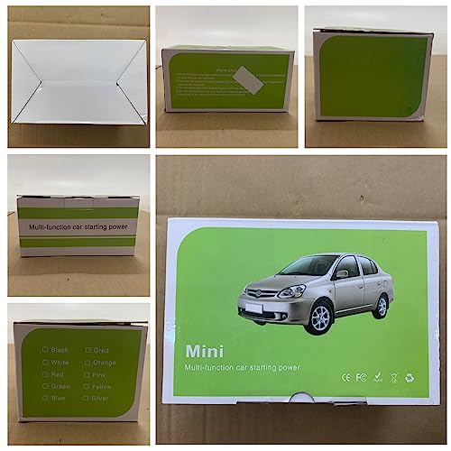 PPcdfre Arrancador de Salto de Coche USB Caja de Jinete de Batería Externa Cargador de Batería 12V 8000MAh Dispositivo de Arranque de Emergencia Enchufe Europeo