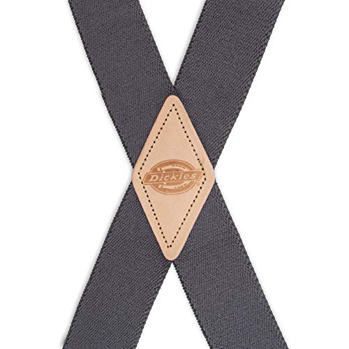Dickies Mens 1-1/4 Solid Straight Clip Suspenders, Charcoal, Extended Size Us #TOP2