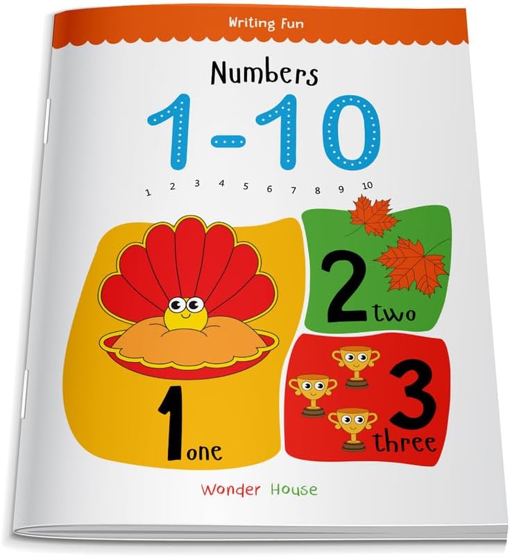 Numbers 1-10: Write and Practice Numbers 1 to 10 (Writing Fun) [Paperback] Wonder House Books Editorial